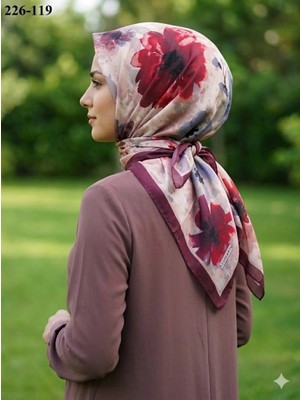 Velscarfs Soft Pamuk Parla Eşarp (Bordo) 226-119