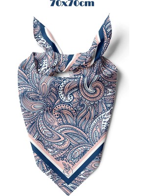 Tua İpek Riviera Desen 70*70CM Bandana/fular
