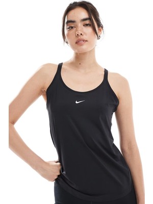 Nike One Training Dri Fit Strappy Vest Black Kadın Koşu Antrenman Atleti Siyah