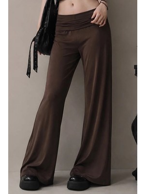 Bordo ve Kahverengi Subdued Yoga Pantolonu