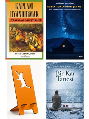 Butik Kaplanı Uyandırmak - Peter A. Levine + Kuzey Işıklarının Şarkısı + Telefon Tutucu + Bir Kar Tanesi