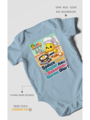 Morivo Kids Sadece Sütle Başlar Yazılı Kısa Kollu Bebek Body %100 Pamuk