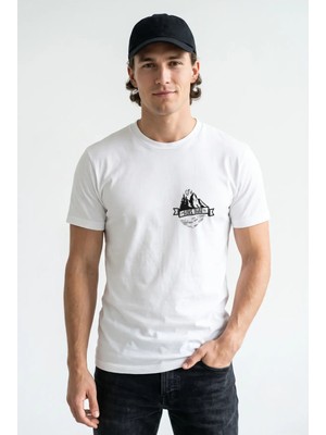 Unisex Regular Fit %100 Pamuk Bisiklet Yaka Premium Baskı Tişört