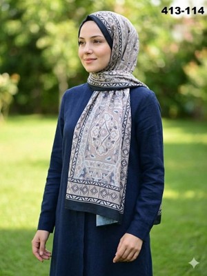 Soft İpek Soft Ipek Etnik Desen Soft Şal 413-114