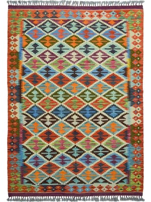 Kilim Co. Yünden El Dokuma Afgan Kilim 130X190 cm (2.47 M²)