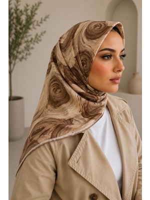 İmaj Butik Bej Pamuklu Soft Eşarp