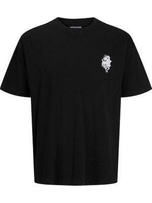 Jack & Jones Erkek Sirt Baskili Loose Fit Tisört - Boye