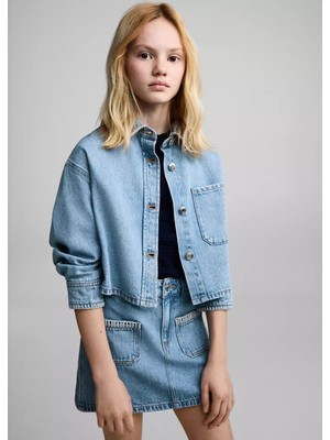 Mango Kısa Denim Etek