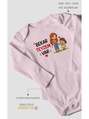 Morivo Kids Bekar Teyzem Var! Uzun Kollu Çıtçıtlı Bebek Body