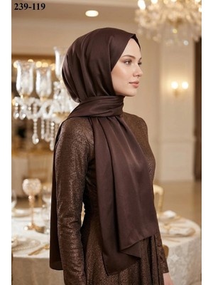 Moda Akyüz Janjan Abiye Şal (Kahverengi) 239-119