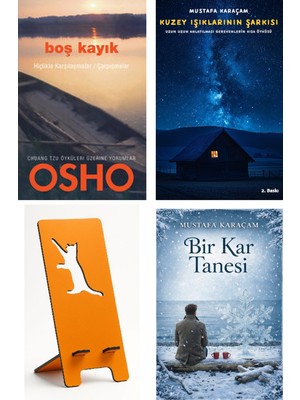 Butik Boş Kayık - Osho + Kuzey Işıklarının Şarkısı + Telefon Tutucu + Bir Kar Tanesi