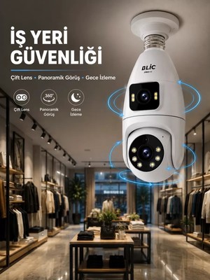 Asil Sepet Asiltech Wi-Fi Çift Lens Ampul Kamera  Akıllı Ev Güvenliği