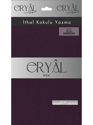 Eryal İpek Yazma Eryal Ipek Düz Renk Poşetli Oyalık Yazma 623 Mürdüm