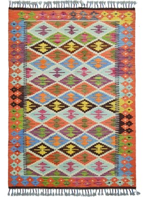 Kilim Co. Yünden El Dokuma Afgan Kilim 100X150 cm (1.5 M²)