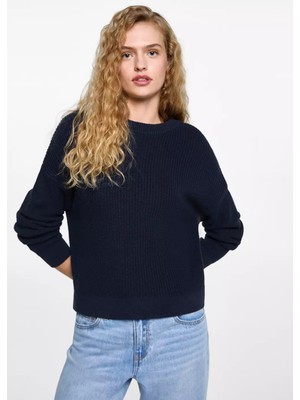 MANGO Teen Cut-out detaylı örgü kazak