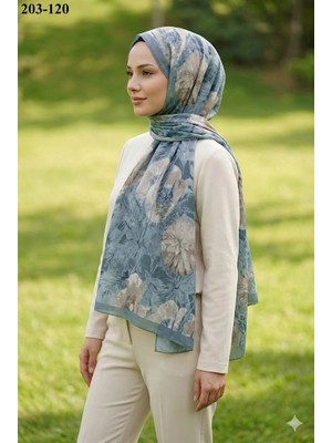 Moon Scarf Bambu Kraş Pamuk Şal (Cam Göbeği) 203-120