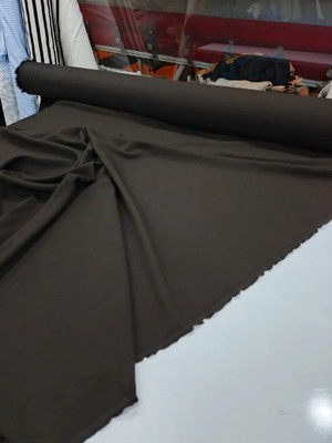 Grand Tekstil Kumaş % 93 Viskon Kahverengi Elbise Tunik Pantolon Ipeksi Yumuşak Doku 220 gr