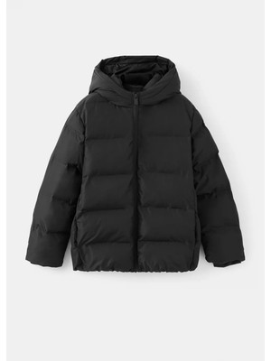 MANGO Kids Kapüşonlu kapitone anorak