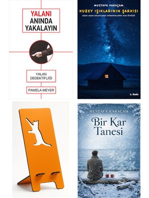 Butik Yalanı Anında Yakalayın - Pamela Meyer + Kuzey Işıklarının Şarkısı + Telefon Tutucu + Bir Kar Tanesi