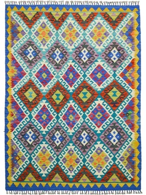 Kilim Co. Yünden El Dokuma Afgan Kilim 125X190 cm (2.38 M²)