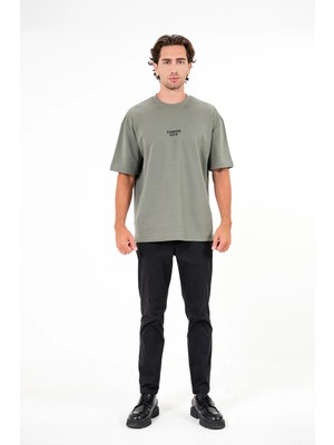 gmg firenze Bisiklet Yaka Error Baskılı Erkek T-Shirt