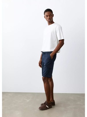MANGO Teen Kargo cepli bermuda şort