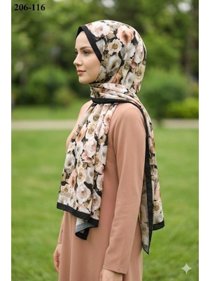 Belinda Scarf Bambu Kraş Pamuk Şal (Siyah) 206-116