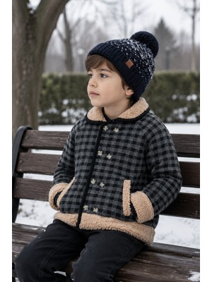 Baby Hola 1-5 Yaş Erkek Çocuk Pötikareli Içi Velsoflu Hırka 23209