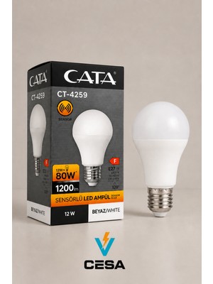 Cata CT-4259 Sensörlü Ampul 12WATT (2ADET)