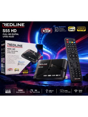 Redline S55 Full Hd Uydu Alıcısı (Dahili Wifi)