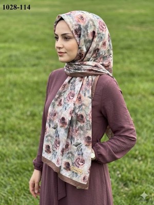 Belinda Scarf Bambu Kraş Pamuk Şal (Kahve) 1028-114