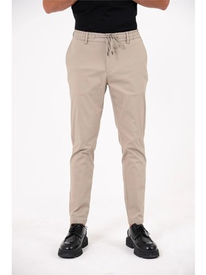 gmg firenze Beli Lastikli Arka Cebi Gizli Fermuarlı Jogger Erkek Pantolon