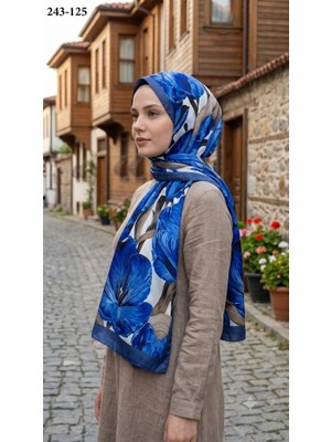 Sharell Soft Pamuk Şal (Indigo) 243-125