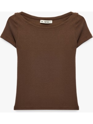 Koton Pamuklu Kısa Kollu Hakim Yaka Slim Fit Tişört