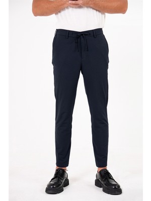 gmg firenze Beli Yarım Lastikli Arkası Çift Fleto Jogger Erkek Pantolon