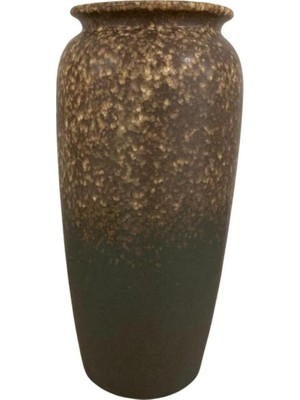T.concept Modern Uzun Seramik Vazo Kahverengi Gri 42 cm