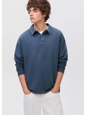 MANGO Teen Polo yaka sweatshirt