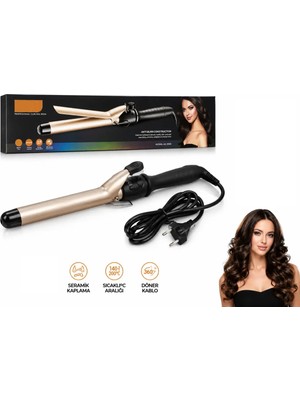Tastech HK-9500 Seramik Saç Maşası 45W Proffessional Curling Iron 25MM Saç Şekillendirici