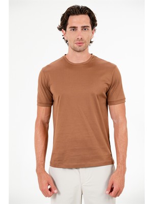 gmg firenze Bisiklet Yaka Kol Ucu Duble Basic Erkek T-Shirt