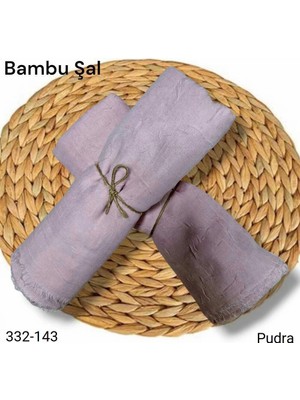 Lady Coco Bambu Kraş Şal (Pudra) 332-143