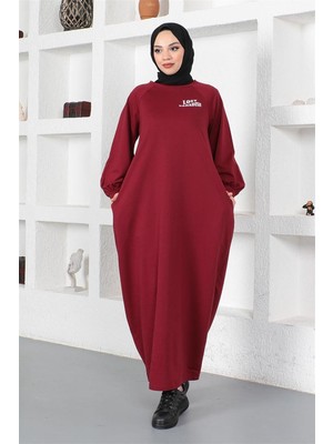 İyisi Var Şalvar Model Salaş Elbise Bordo