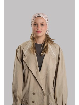 Hürrem Bone Bej Pratik Hazır Geçmeli Buff Bandana Sandy Geometrik Desenli Boru Bone 2416_12