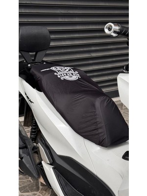 Motobros Honda Pcx Sele ile Uyumlu Kılıfı Sele Örtüsü Paraşüt Kumaşı Baskılı Su Geçirmez