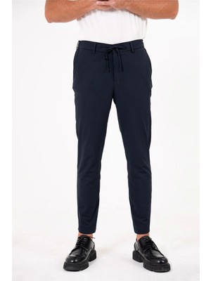 gmg firenze Beli Yarım Lastikli Arkası Çift Fleto Jogger Erkek Pantolon