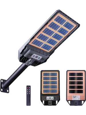 300W Çift Yüzey Şarjlı Güneş Enerjili Ultra Ince LED Sokak Lambası/ Su Geçirmez, Sensörlü, Kumandalı