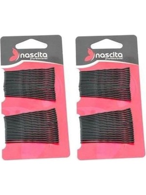 AyrStore Nascita Topuzlu Siyah Tel Toka 36 Lı -01 2li Paket