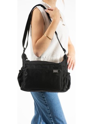 Baginn Kadın Omuz Çantası Paraşüt Kumaş Çapraz Askılı Postacı Çantası 32*24 cm Su Itici Kumaş