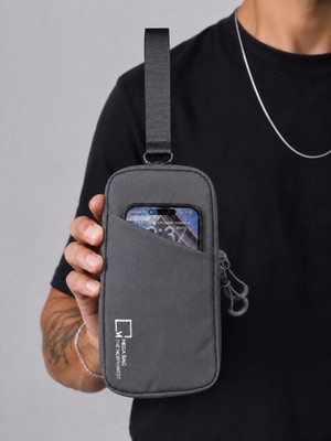 Baginn Erkek El Çantası Paraşüt Kumaş Suya Dayanıklı Portföy Stil El Çantası Traş Kozmetik Çantası 23*14CM