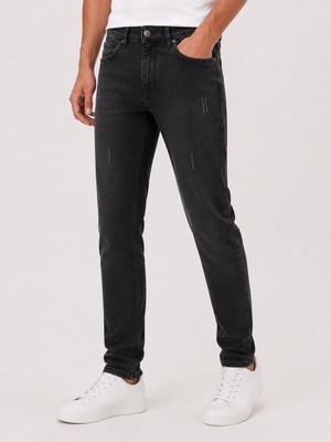 Denim Loni Black Wood Erkek Slim Fit Jean Pantolon 7751