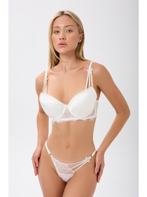Love Secret Yıldız Taşlı Dantel Detaylı Mikro Dolgulu Sütyen Takımı